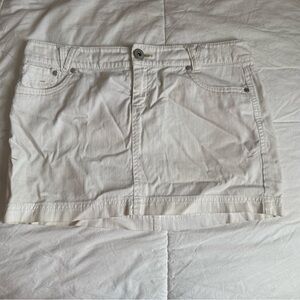 Smart Set White Denim Mini Skirt